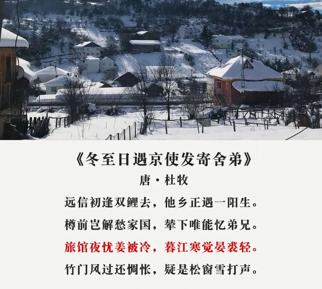 关于冬至的古诗句大全带作者名字