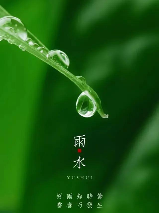 二十四节气雨水图片带文字（24节气雨水节气朋友圈图片素材）