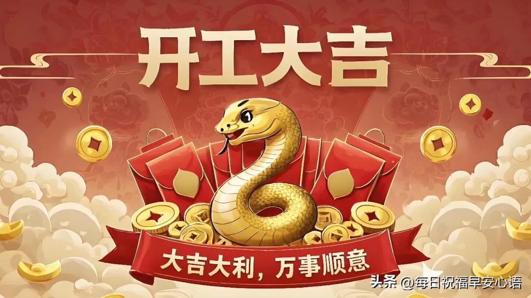 开工祝福语10句，祝你元气满满一整年!