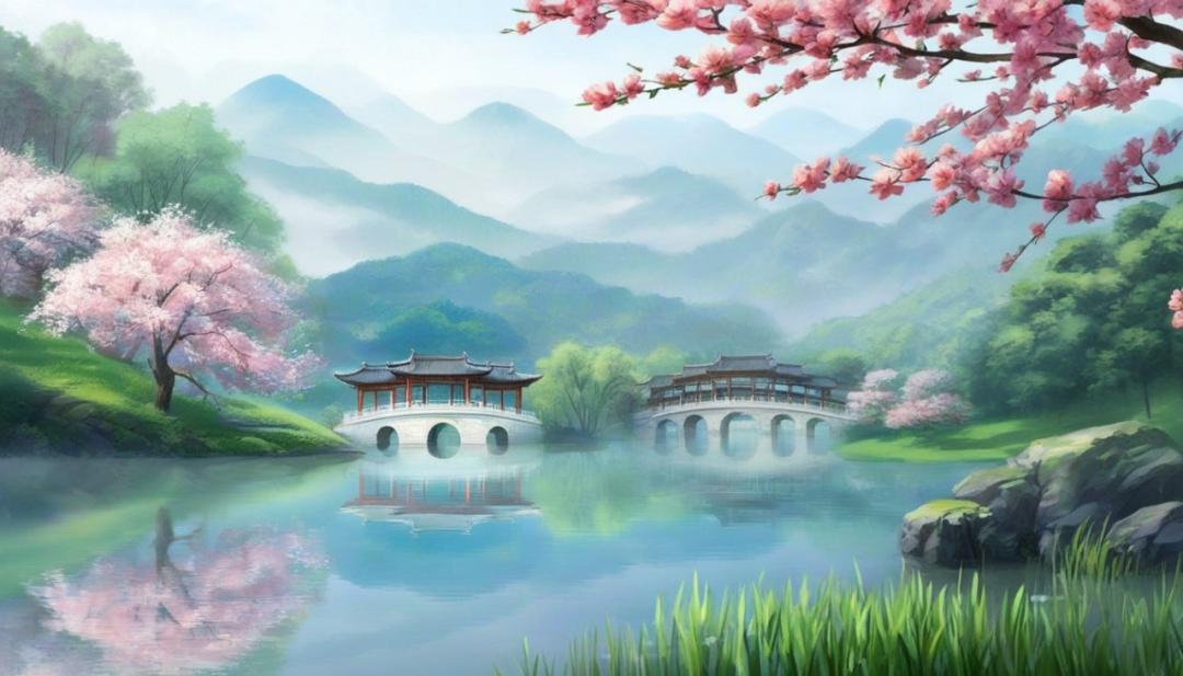 描写春天的诗词佳句200句，感受墨香中的春意盎然