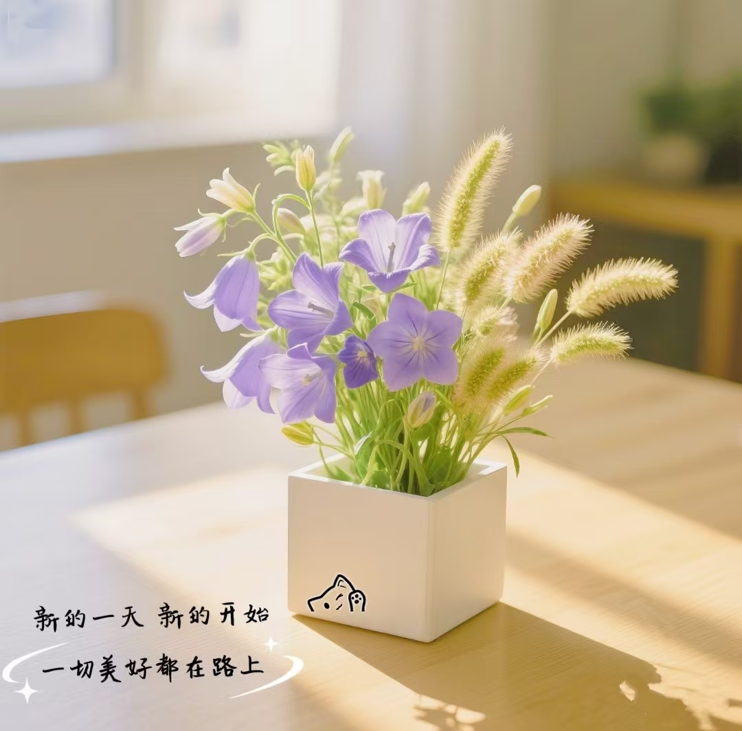 早上好的句子21句，一声早上好，心情自然好