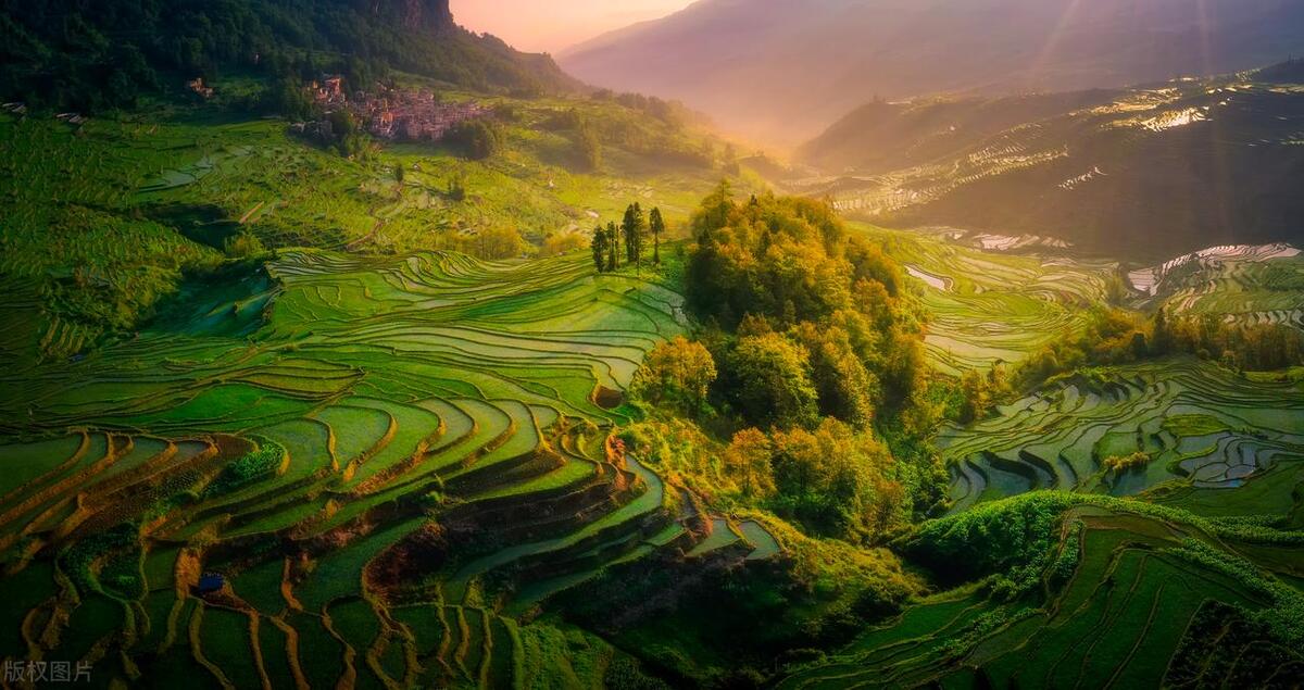 田园风光的诗句10首，炊烟袅袅，美到心醉