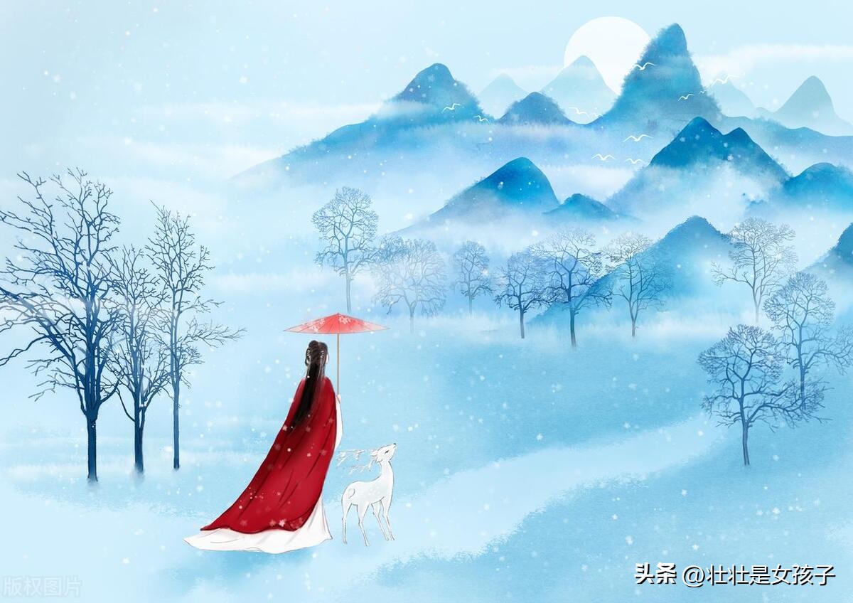 关于飘雪的唯美诗句8句，惊艳了整个冬天