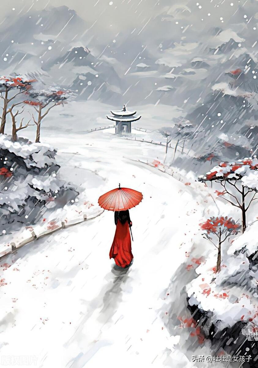 关于飘雪的唯美诗句8句，惊艳了整个冬天