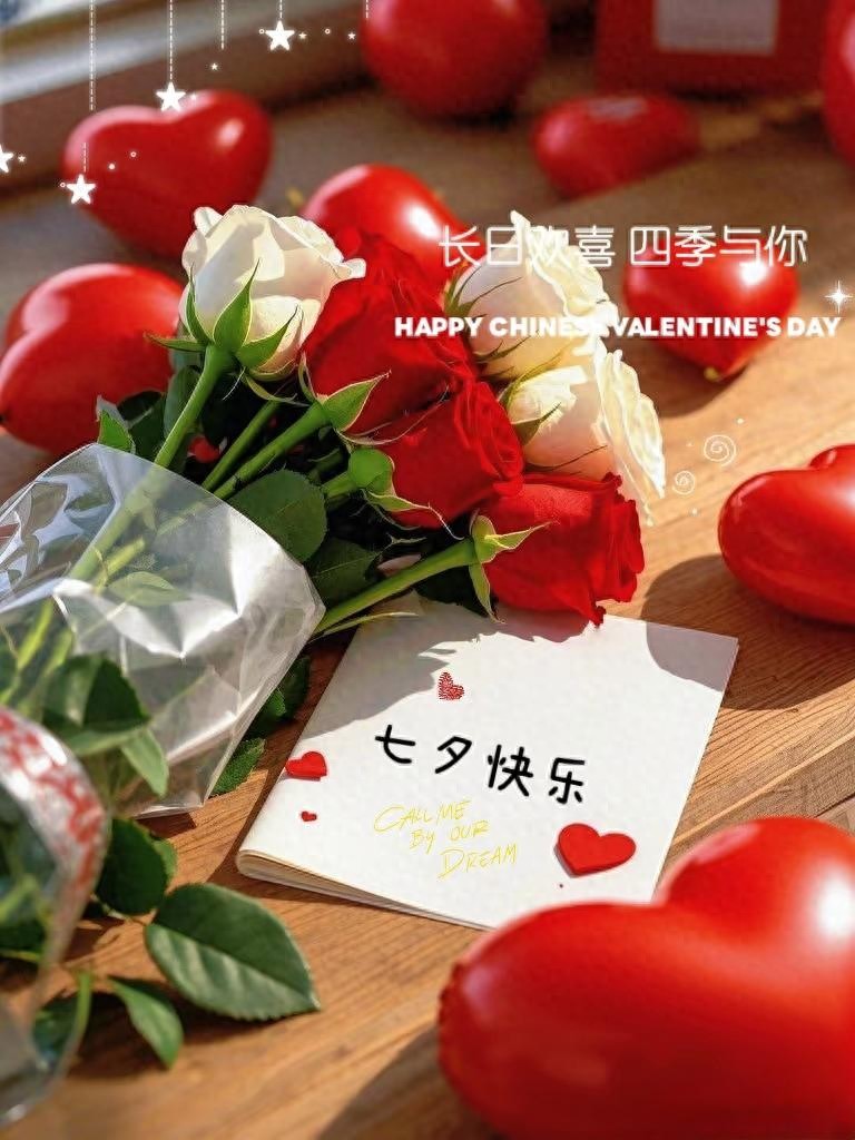 七夕情人节送女朋友的话20句，浪漫又深情!