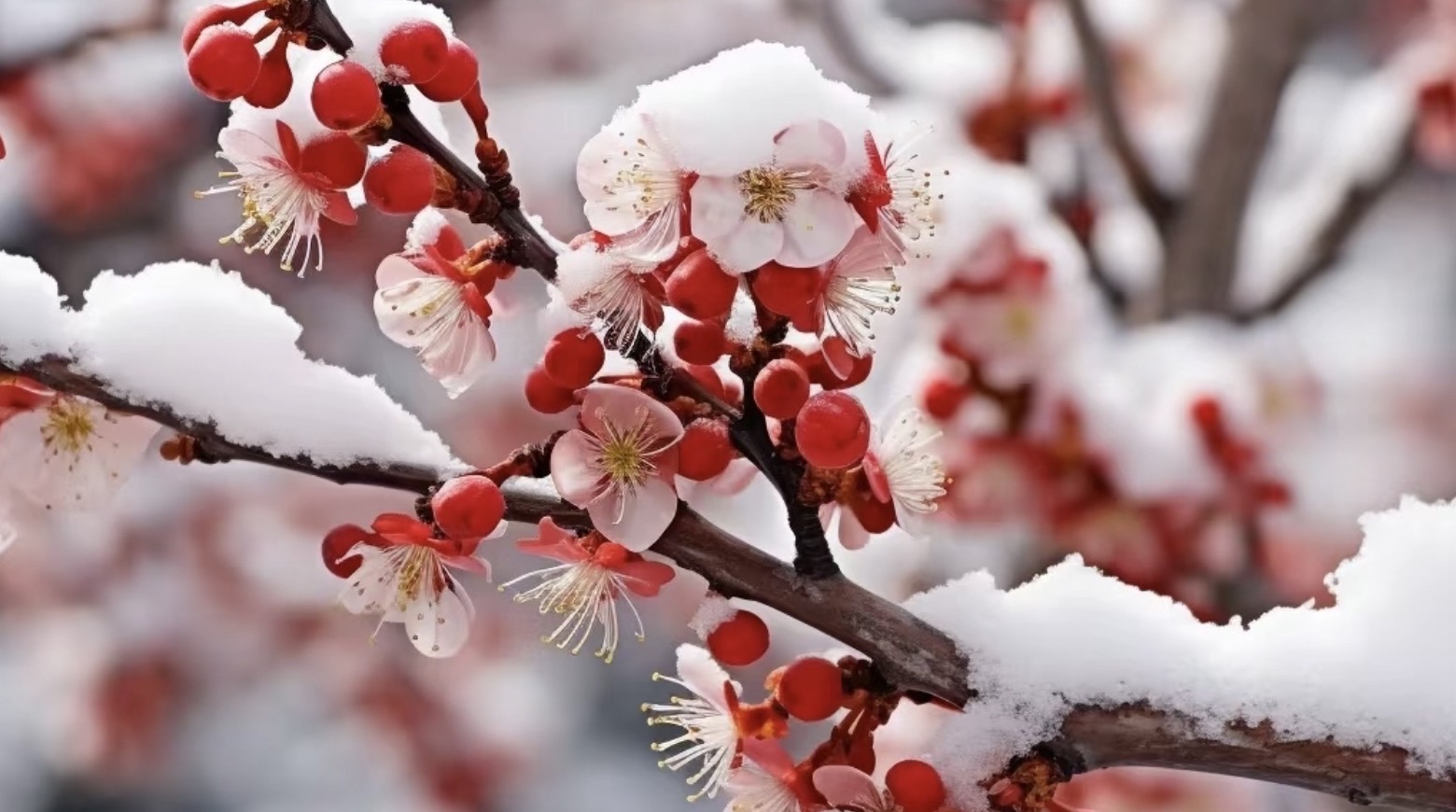 赞美梅花的古诗词句50首，唯美了整个冬天