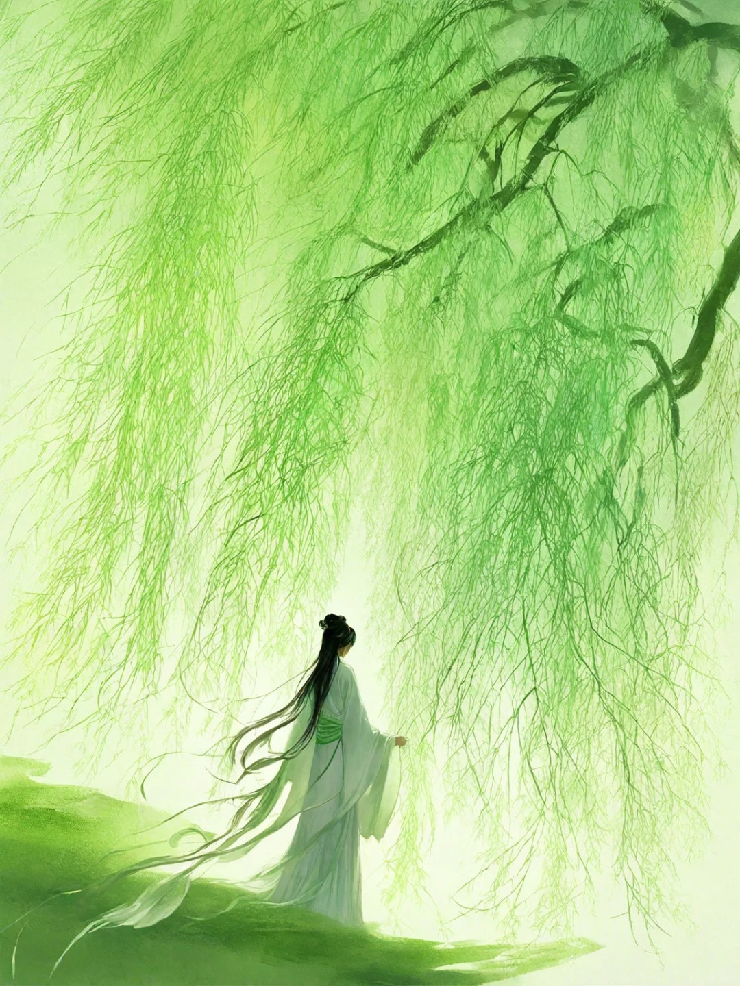 描写柳树的优美诗句10首，快走进这一片青翠