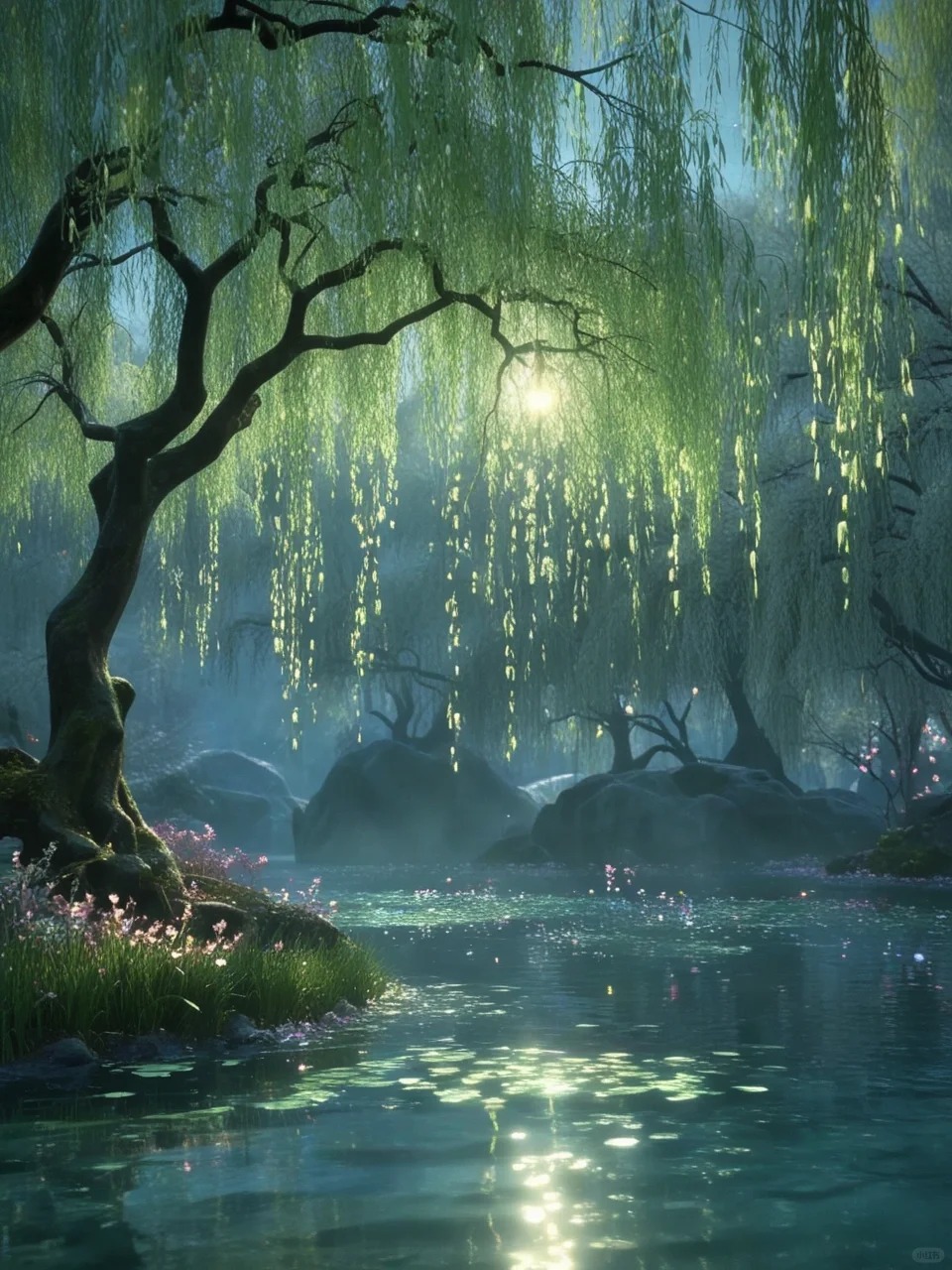 描写柳树的优美诗句10首，快走进这一片青翠