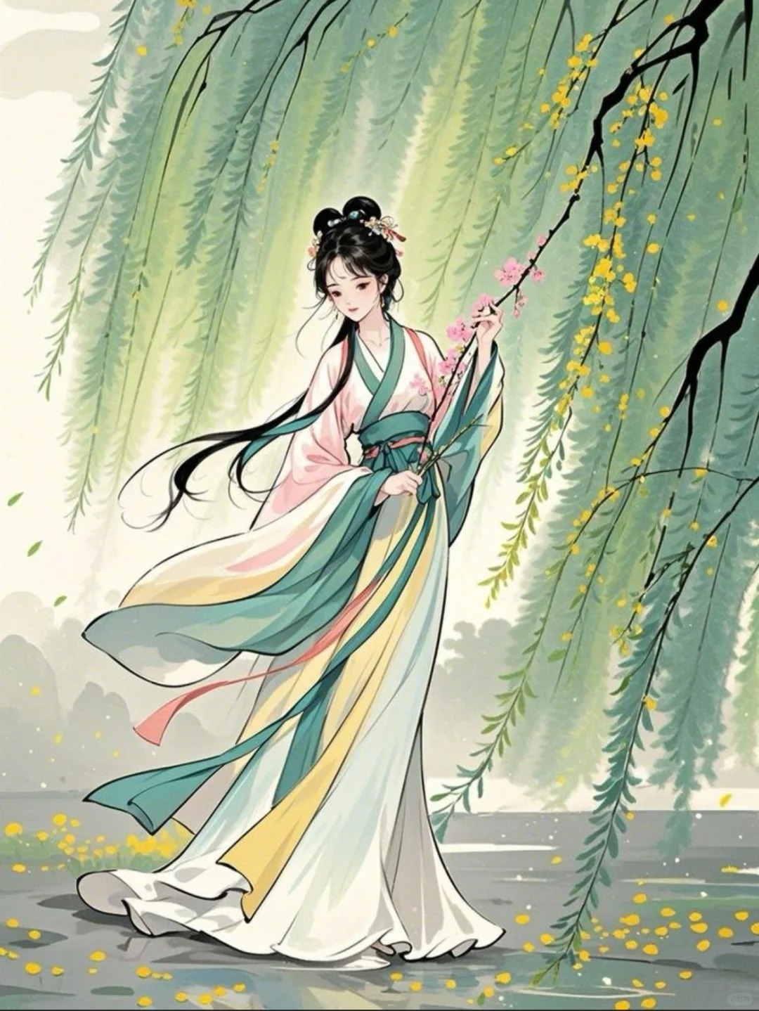 描写柳树的优美诗句10首，快走进这一片青翠