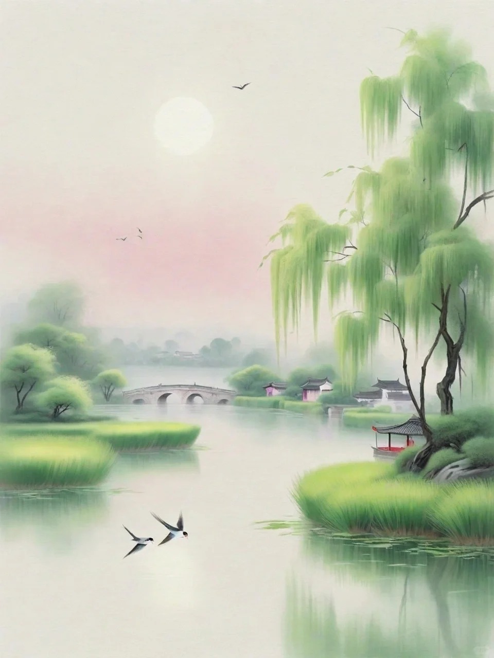 描写柳树的优美诗句10首，快走进这一片青翠