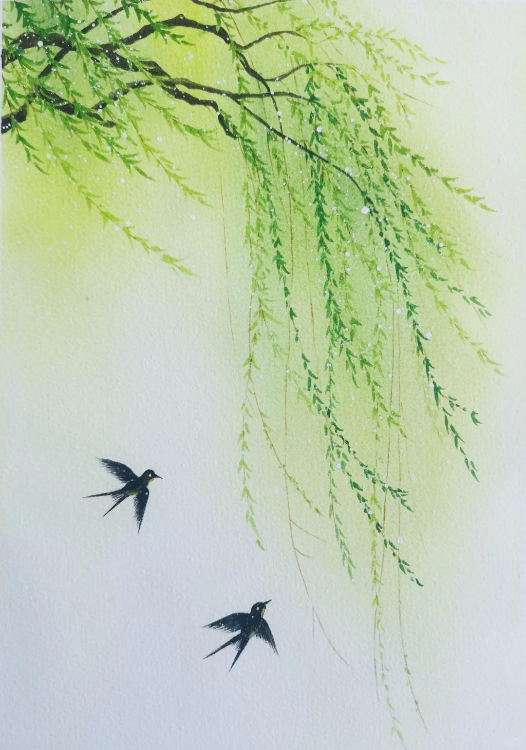 描写柳树的优美诗句10首，快走进这一片青翠