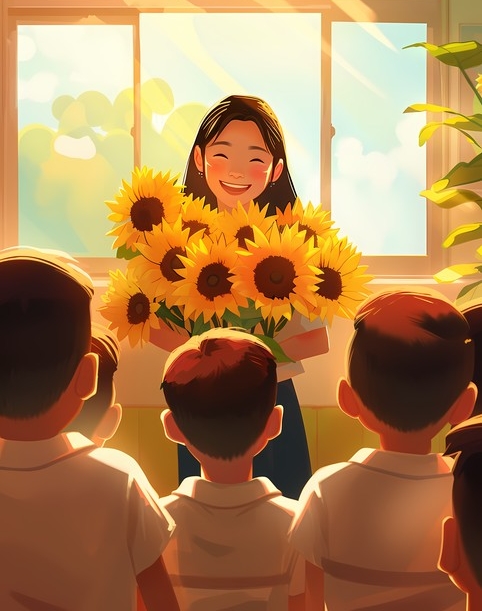 对教师的赞美诗句10句，夸到老师心坎里!