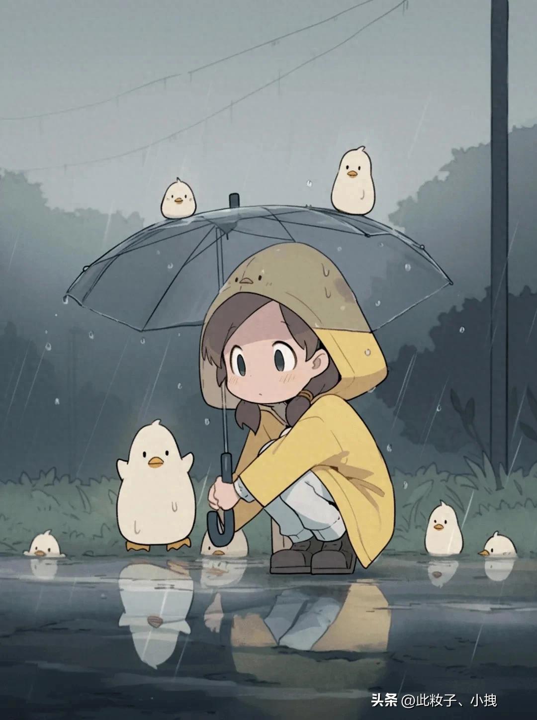 下雨天最走心文案10句，超级治愈!