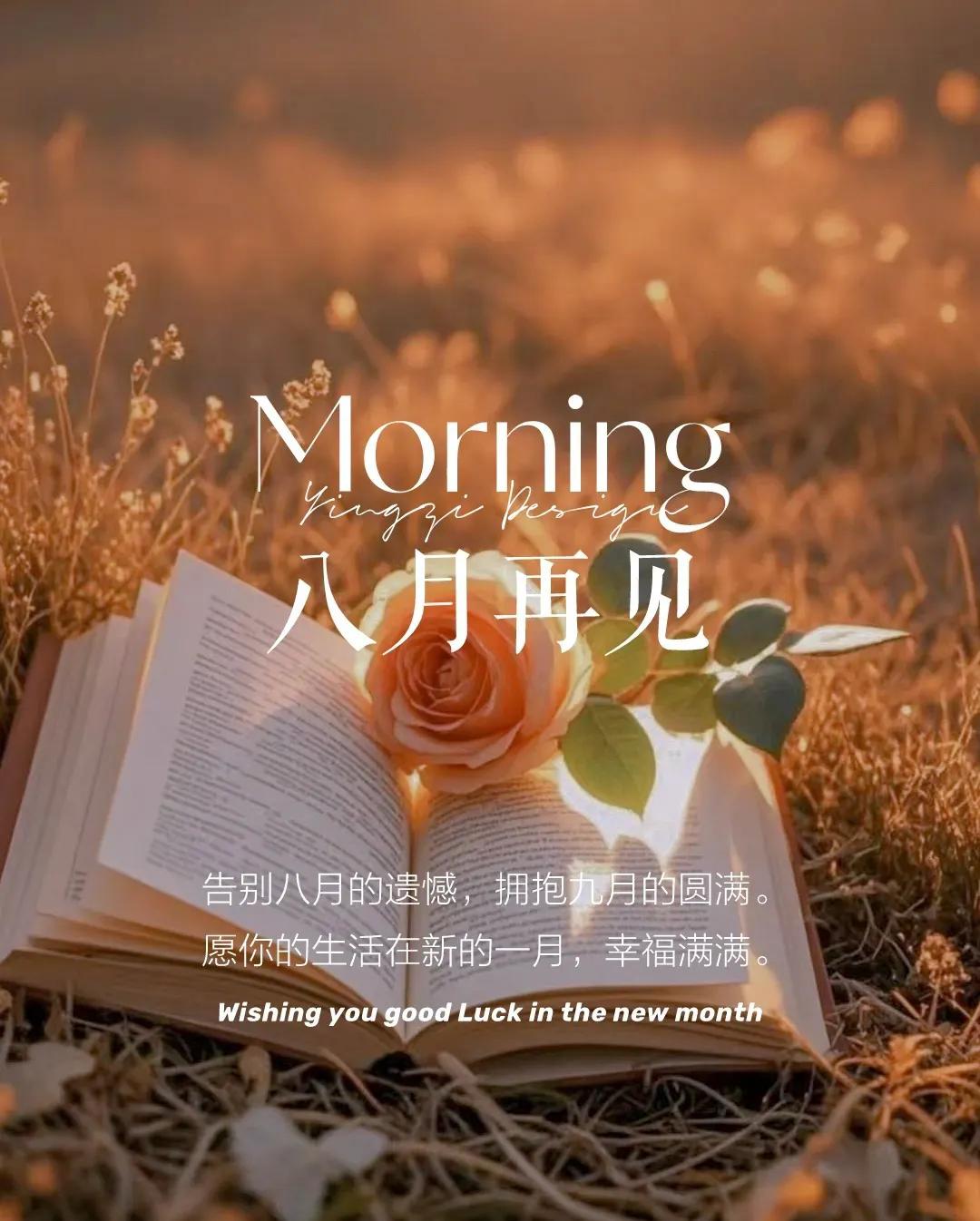 八月再见九月你好文案12句，愿一切美好如约而至！