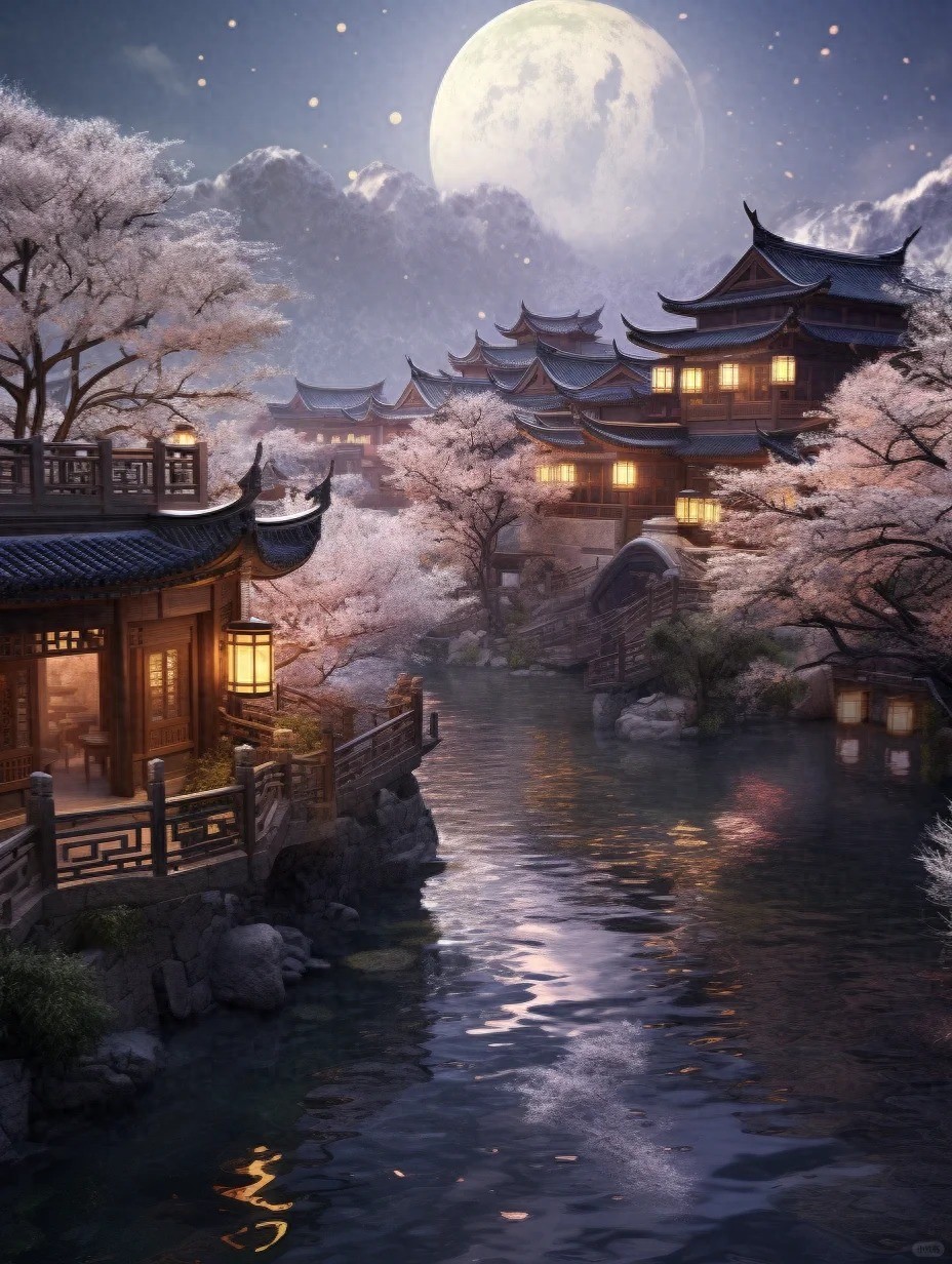 描写月亮的诗40首，每首都是千古绝唱!