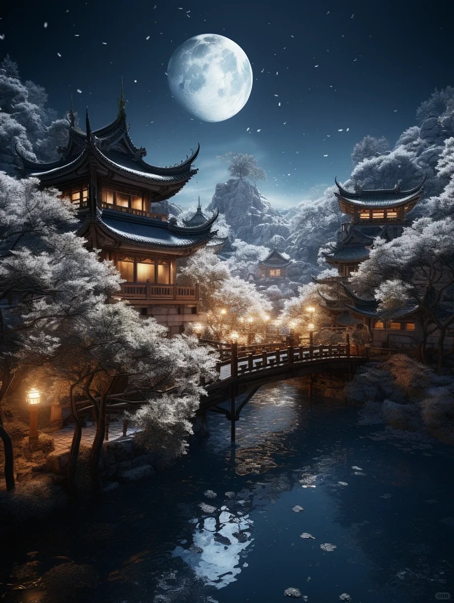 描写月亮的诗40首，每首都是千古绝唱!