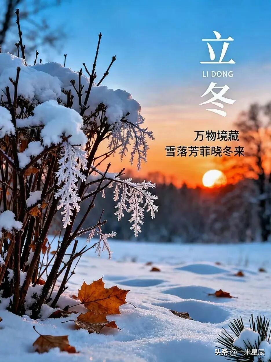 立冬祝福语10句,温暖整个冬天!