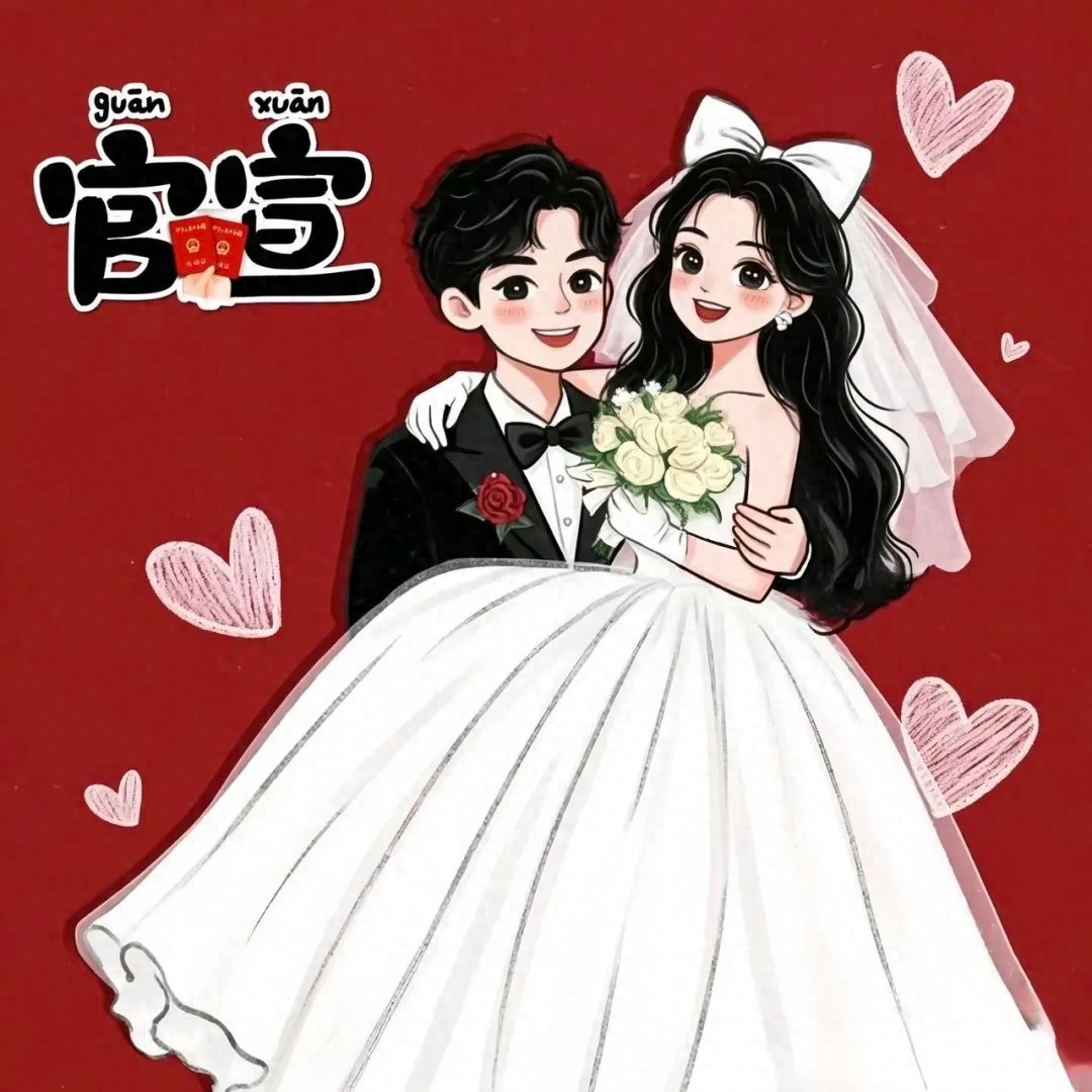 新婚祝福词语20句，永结同心，百年好合