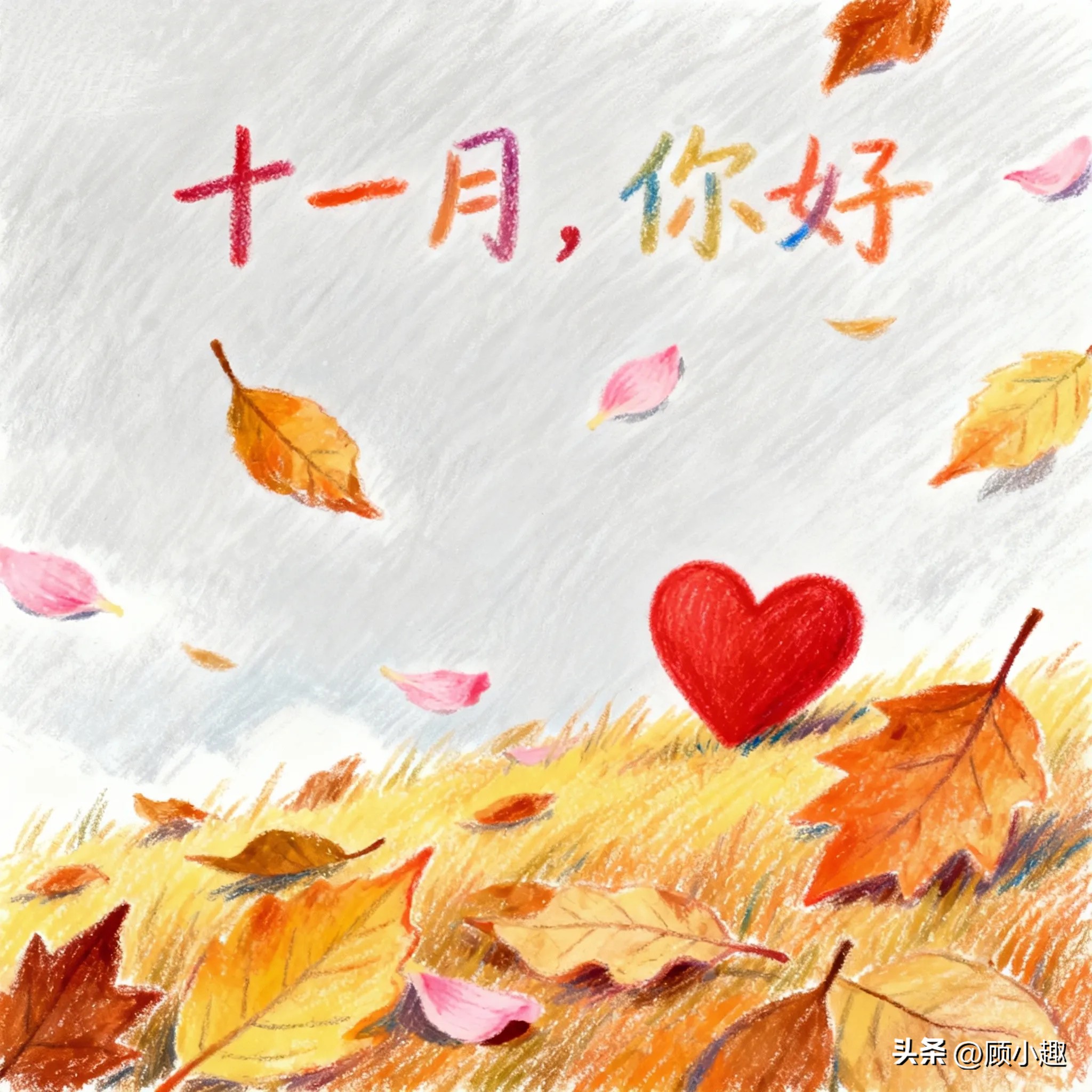 迎接十一月的文案6句，秋深丰收， 万愿上岸