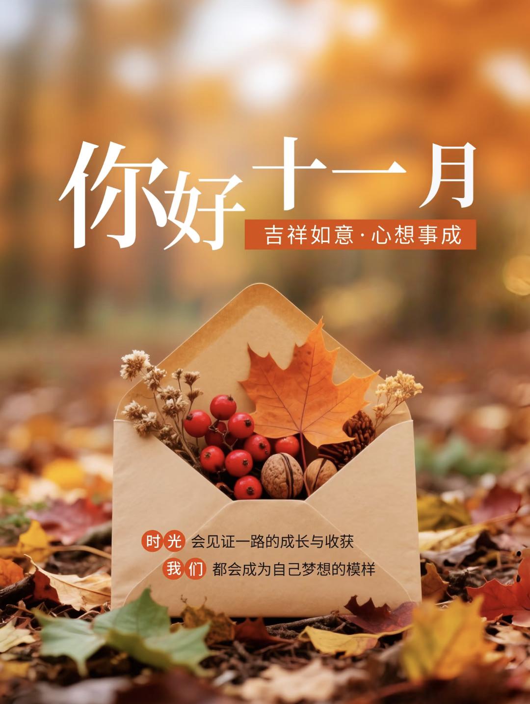 11月你好文案30句，愿日子清透，万事顺意