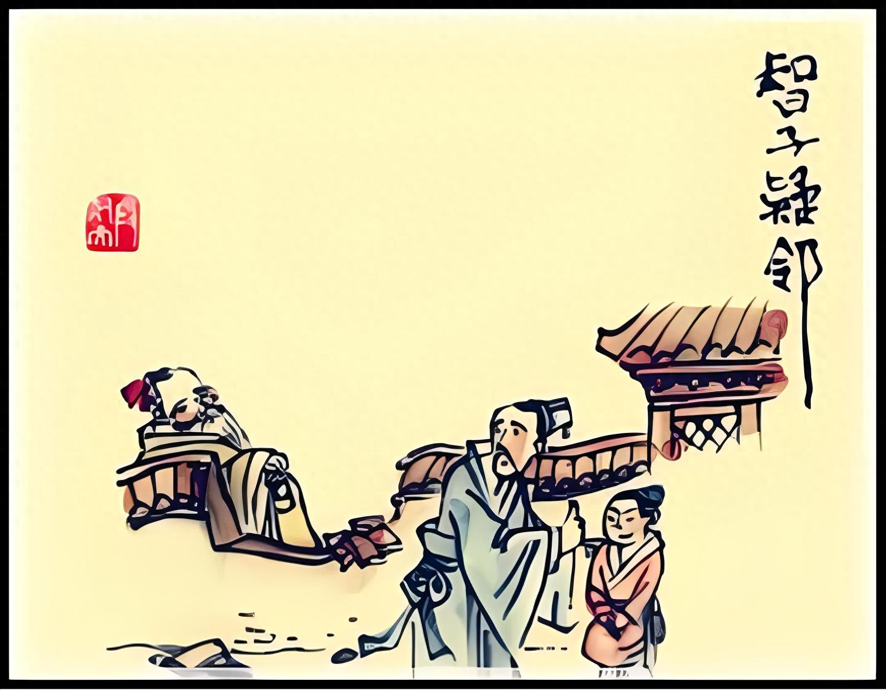 智子疑邻（原文、译文及寓意）