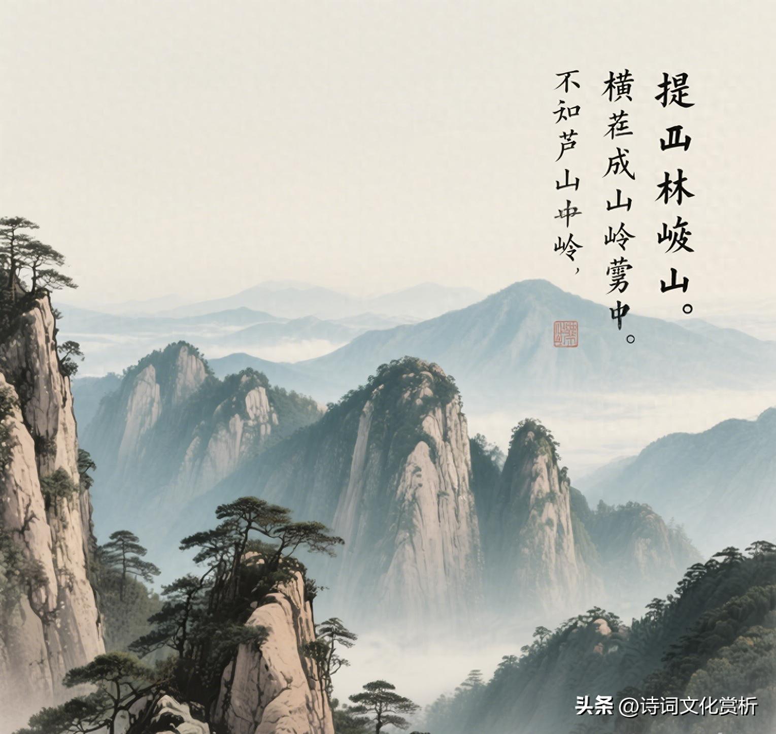 题西林壁古诗（原文、译文及赏析）